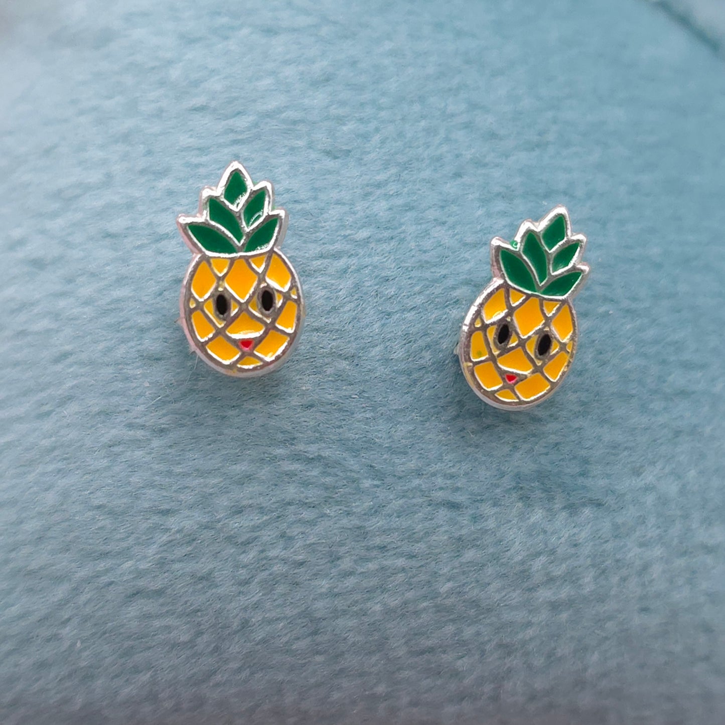 Pendientes Piña esmaltados