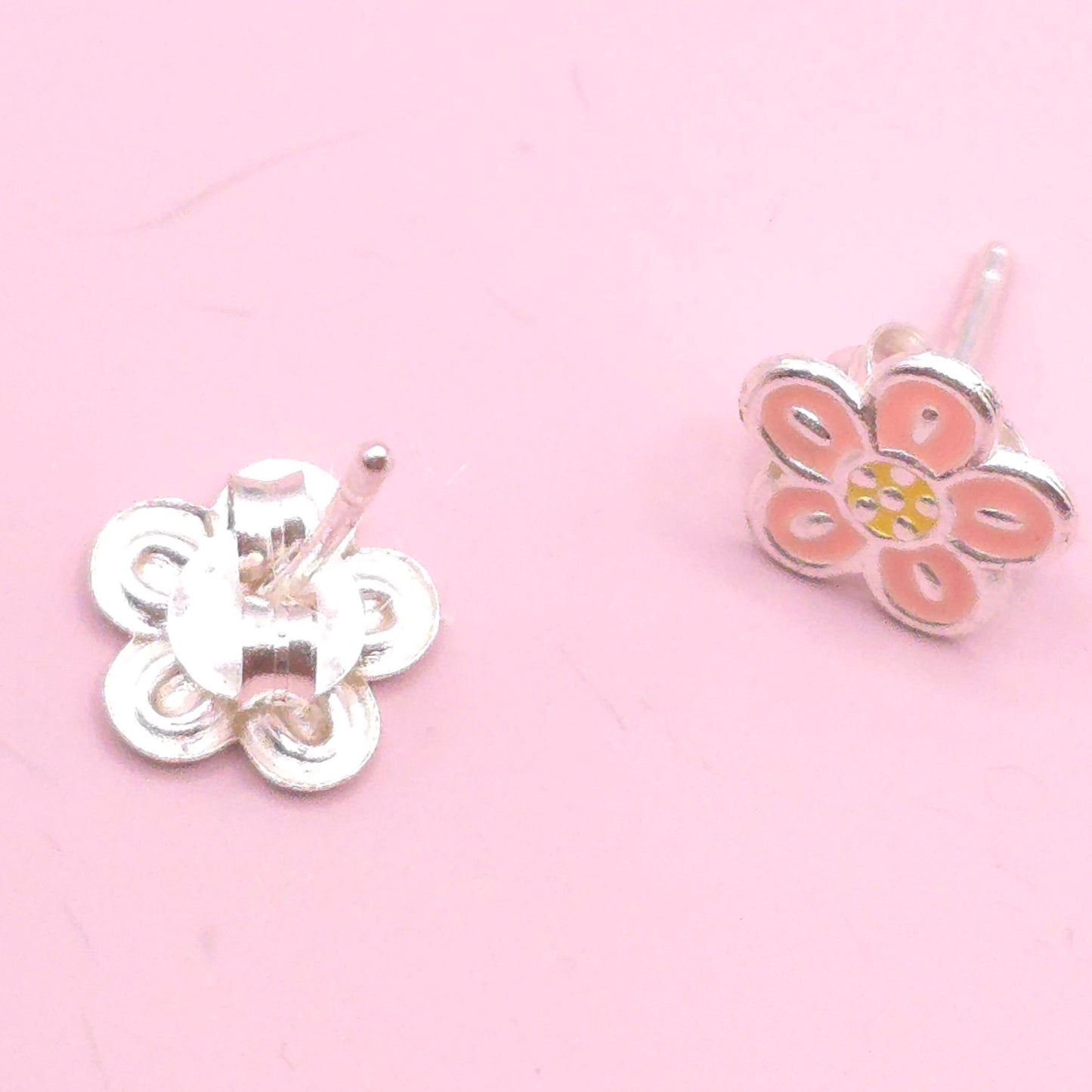 Pendientes Flor peach