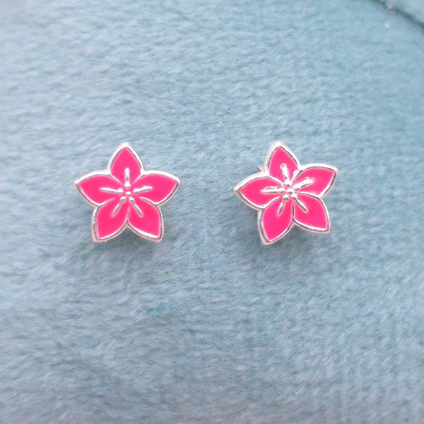 Pendientes Flor Hawaiana