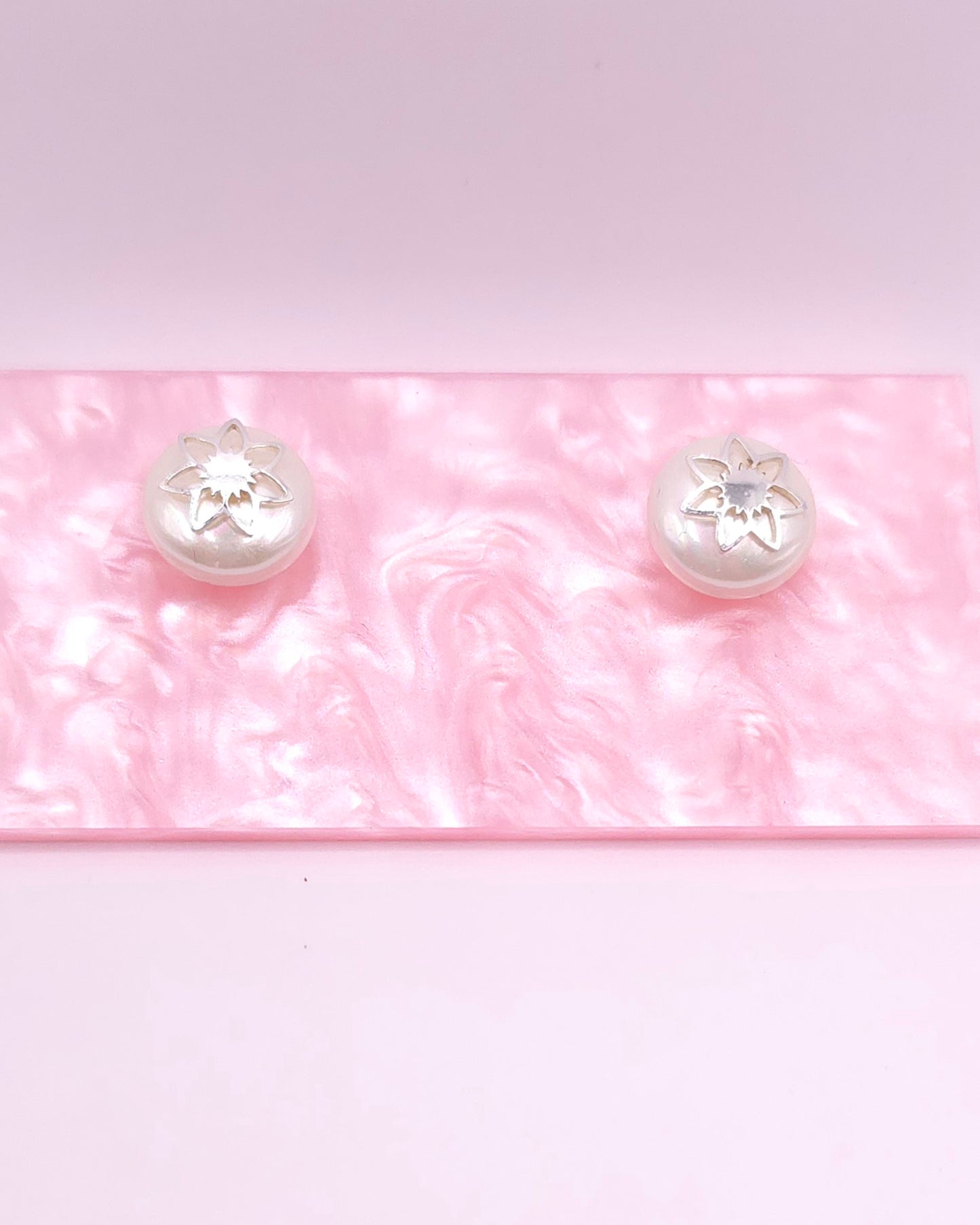 Pendientes Perla Flor