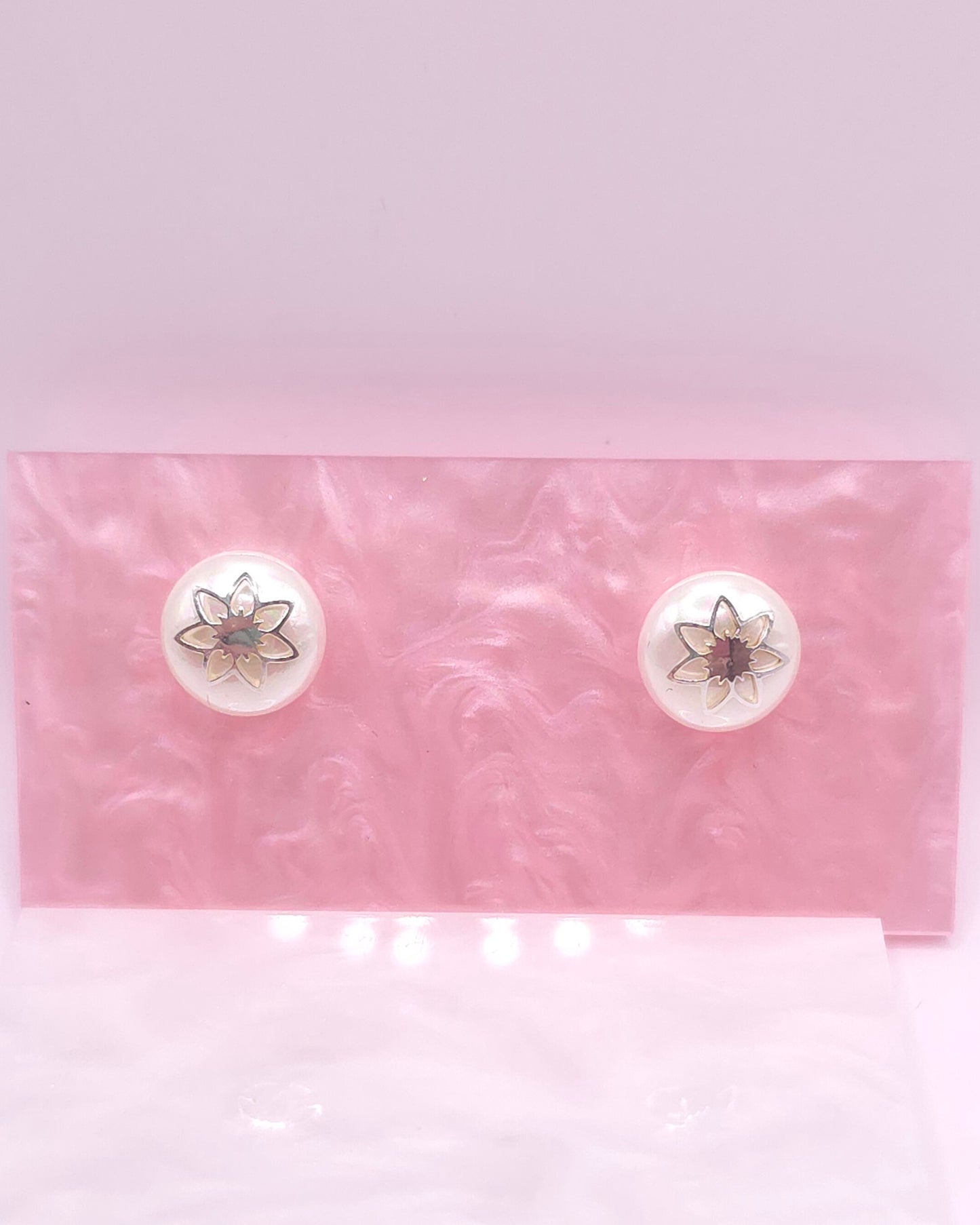 Pendientes Perla Flor