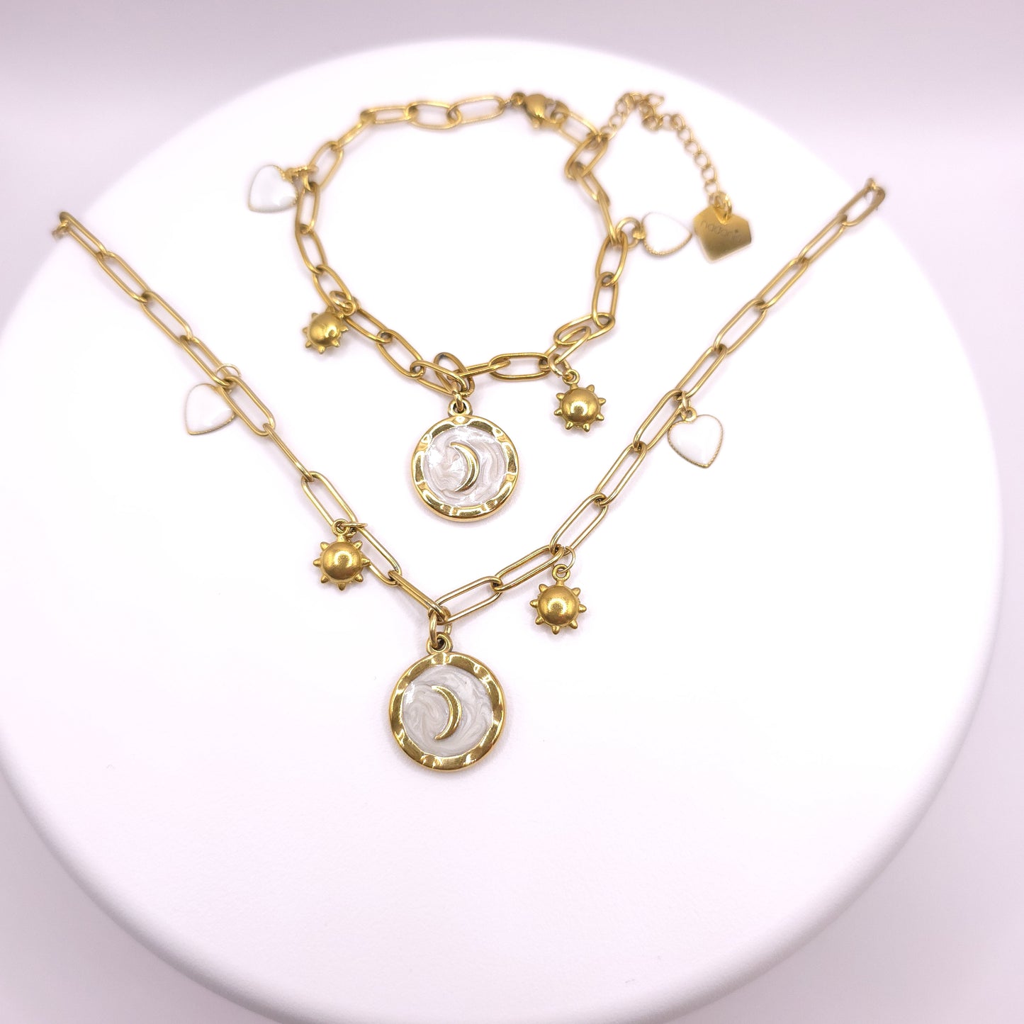Collar y pulsera eclipse de amor