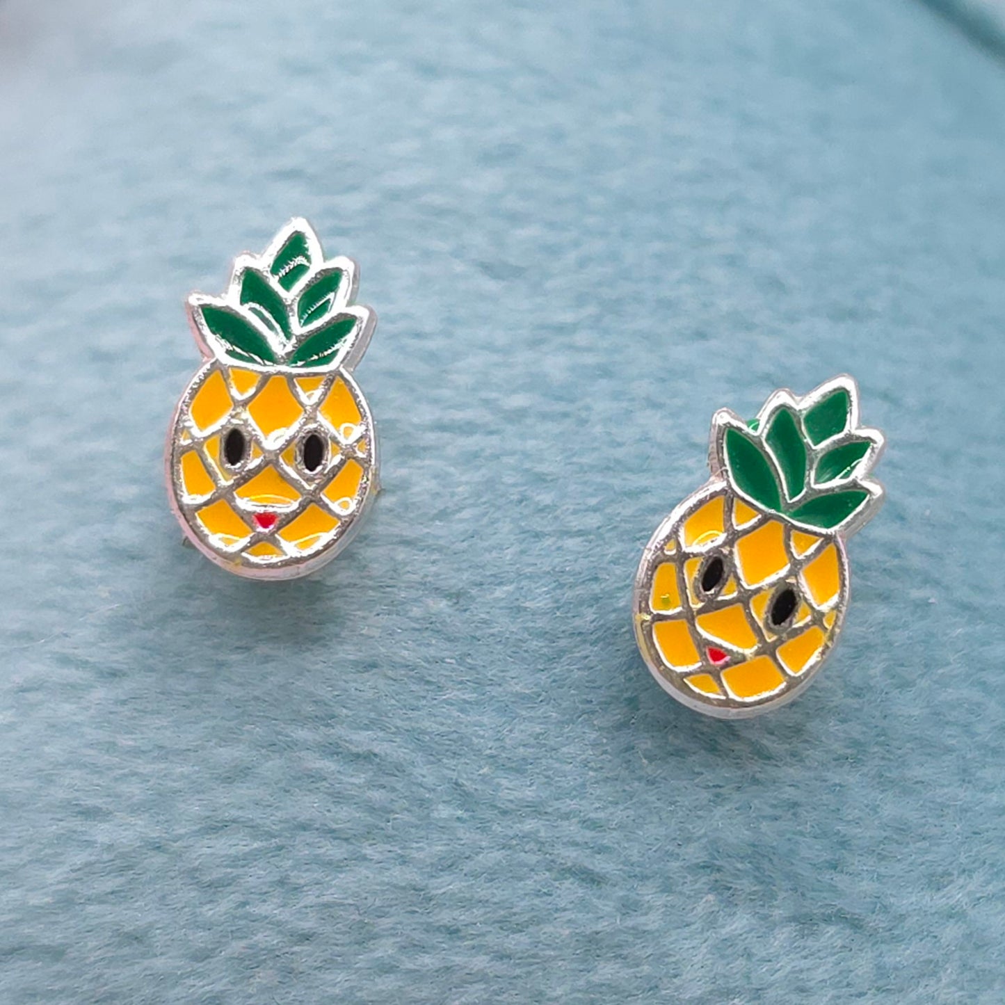 Pendientes Piña esmaltados