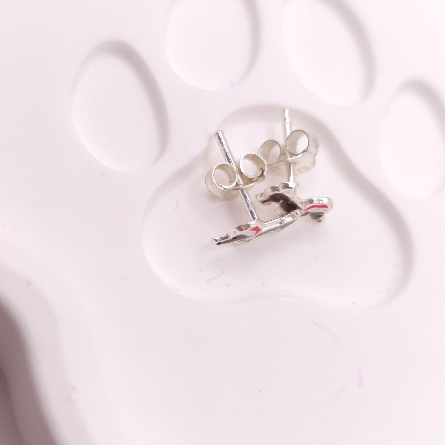 Pendientes Miniatura Teckel Navideño