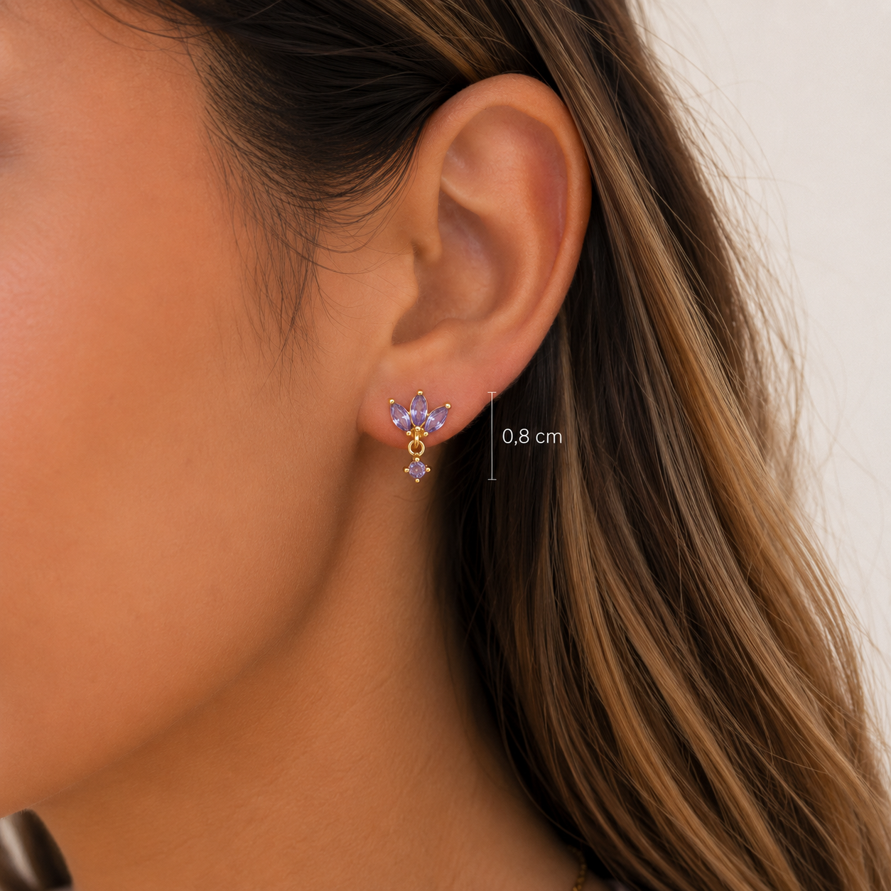 Pendientes lotus