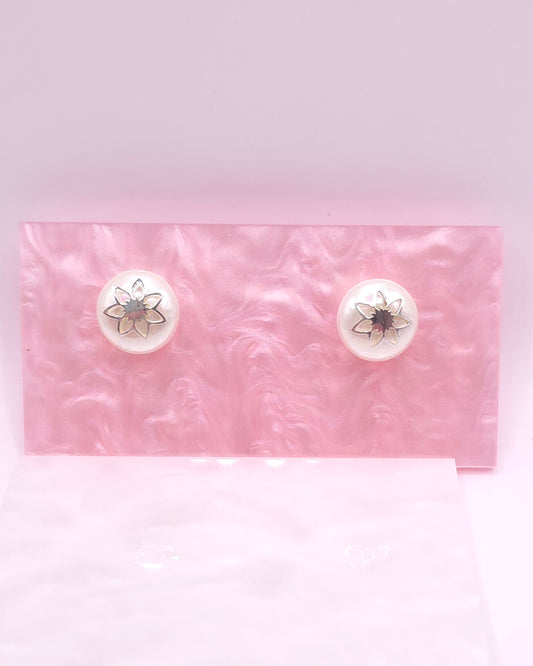 Pendientes Perla Flor