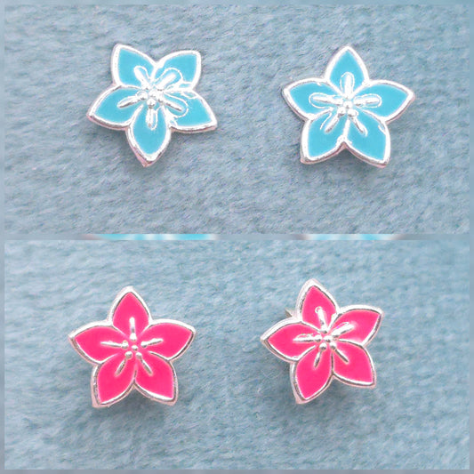 Pendientes Flor Hawaiana
