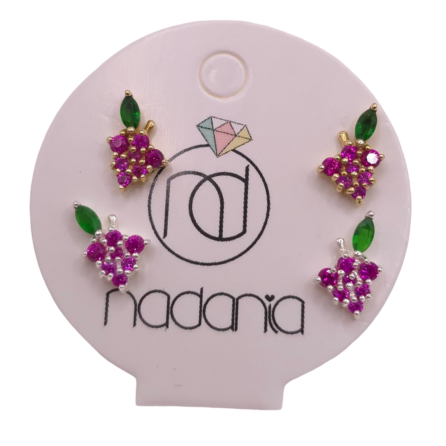 Pendientes mini Uvas