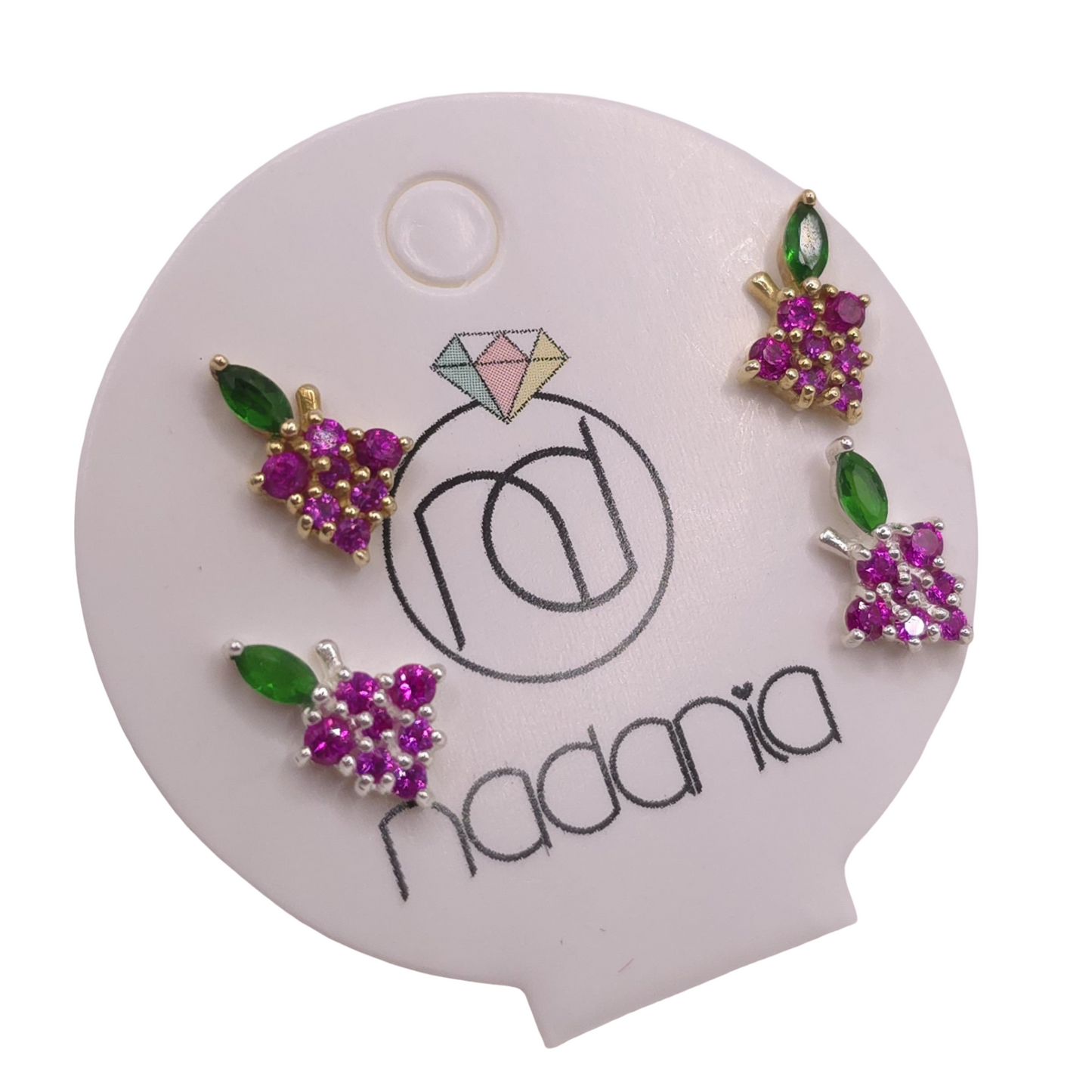 Pendientes mini Uvas
