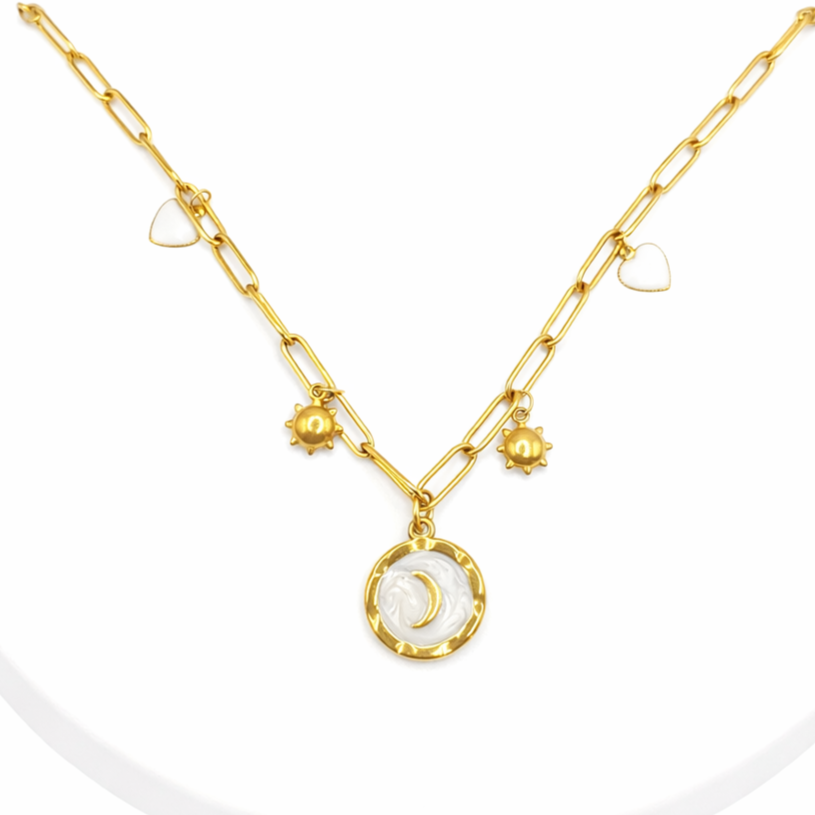 Collar y pulsera eclipse de amor!!Modelo Exclusivo de Nadania!