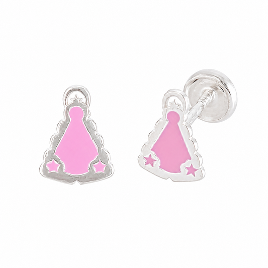Pendiente Virgen del Rocío Rosa