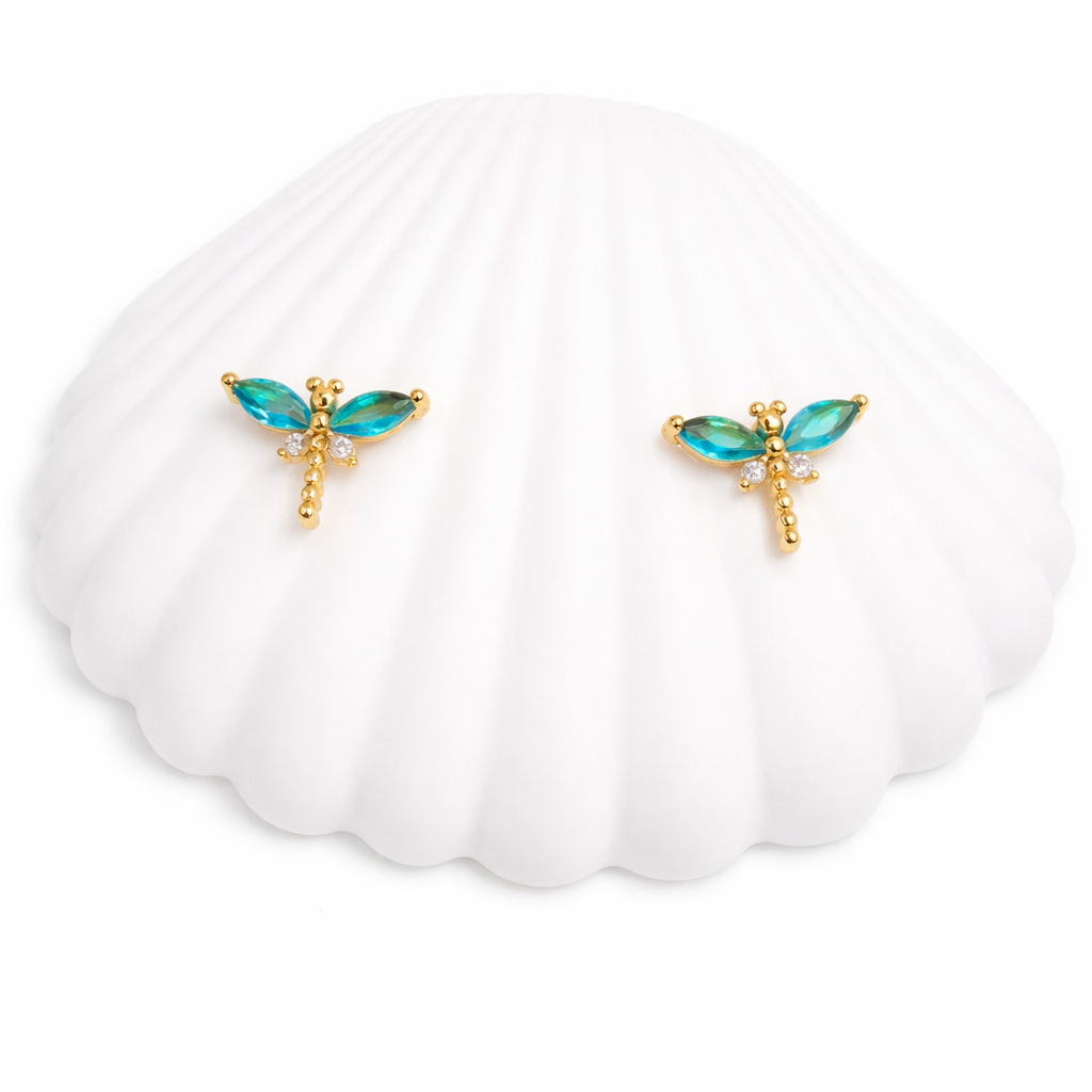 Pendientes Libelula Aqua